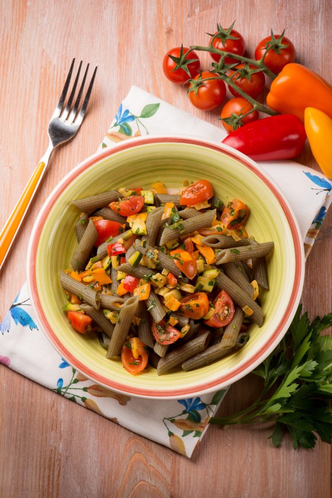 Bella Italia Teff Penne with fresh ingredients